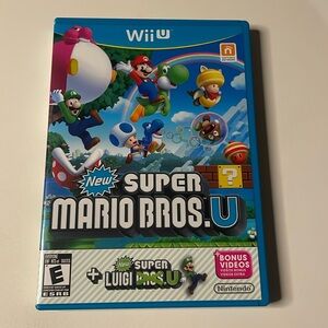 New Super Mario Bros U + Super Luigi U for Nintendo Wii‎ U. CIB. Tested!